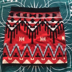 Aztec mini skirt